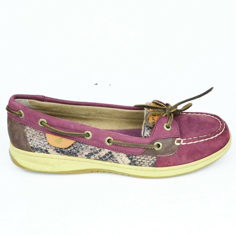 Sperry Top Sider Women's Size 10 Burgundy Suede Boat Shoes 9287947